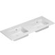 Dansani Dobbeltvask Minore 120,2x45,5 cm, hvid mat, u/hanehul