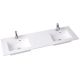 Dansani Dobbeltvask Minore 160,2x45,5 cm, hvid mat