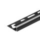 Schlüter Rondec afslutnigsliste, RO125MGS, mat sort alu, 12,5 mm, 2,5m