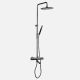 Tapwell Hovedbruser m. svingbar tud, Black Chrome TVM2200