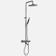Tapwell Hovedbruser m. svingbar tud, Brushed Black Chrome TVM2200