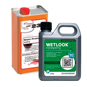 billede af imprægnering til natursten