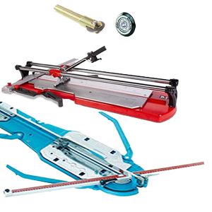 billede af fliseskærere og skærehjul