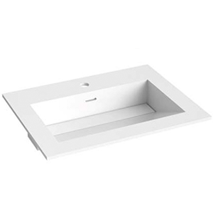 billede af Strømberg corian håndvask, mat hvid