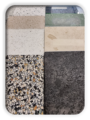 billede af natursten, marmor og terrazzo